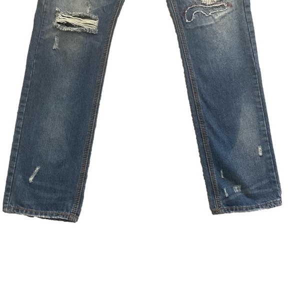 2012 American Legacy Amongst Others Slim Straight Denim Jeans 32x34 Medium Wash - Picture 4 of 12
